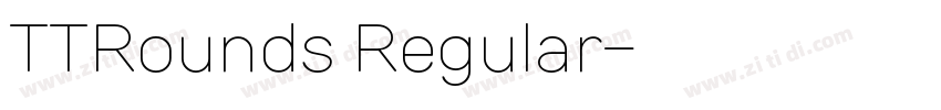 TTRounds Regular字体转换